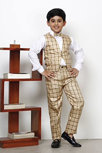 Image of Pro-Ethic Style Developer Boy's Cotton 3 Piece Suit for Boys | Kids Wear Suit Set Coat, Pant, & Shirt (S-124)