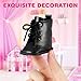 Vaguelly Doll Boots High Top Boots Dolls Shoes Doll Snow Miniature Clothing Accessory Mini Shoes Model 18-inch Black