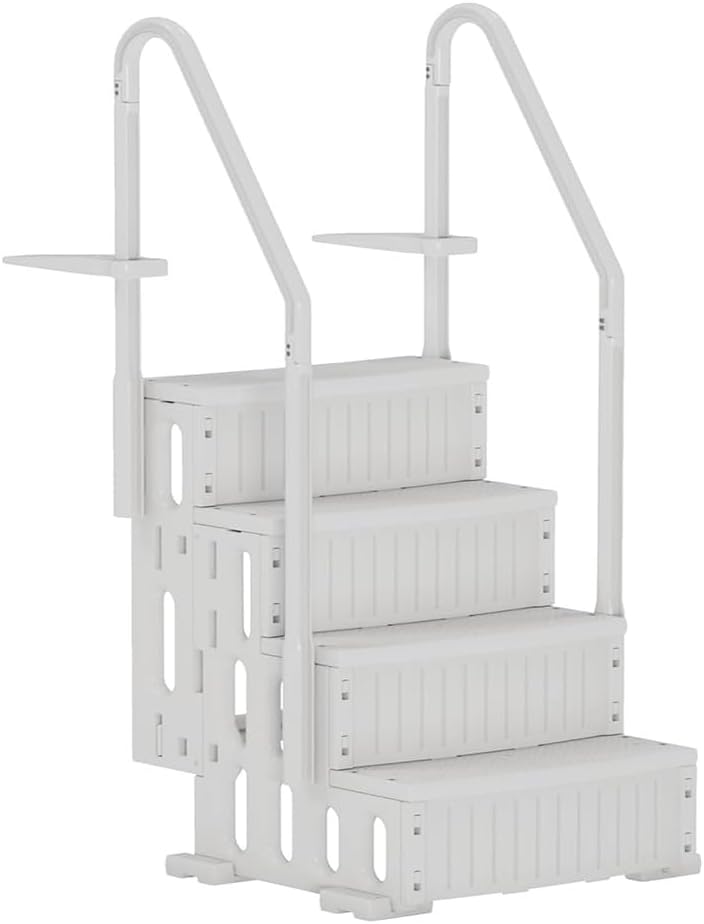 Escalera para piscina de 4 pasos, 400 lbs capacidad miniatura 1
