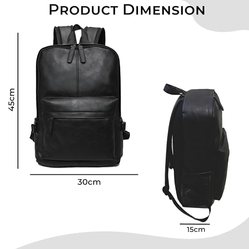 Image of Kraptick Multi-functional Backpack-Waterproof Laptop Backpack, Office Bag with PU Leather Design, Professional Bag for Laptops and Work, Durable and Stylish Bags for Travel