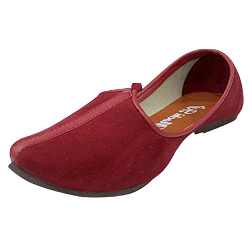 Cherry Mens Traditional Jutti Achkan Shoes Ethnic Mojari Trending Handmade Jooti