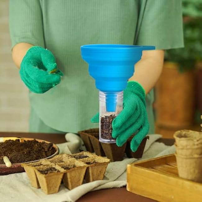 30 Slots Plant Seed Storage Containers, Seed Storage Organizer with Labels Funnels and Zipper Bags£¬Garden Seed Saving Box Suitable for Flower Vegetable Plants Garden Seeds