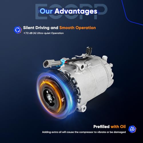 Image of ECCPP AC Compressor 2011 Fit for Chevrolet Cruze 1.4L | AC Compressor with Clutch Rapid Cooling