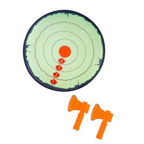 AMSLSIU Ensemble de Jeu de Lancer de pour Hache Collante Jeux de société compétitifs Enfants Adulte Cible Auto-adhésive Sports interactifs intérieur extérieur