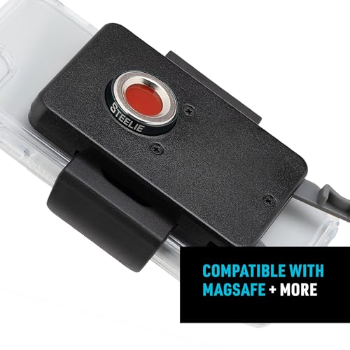 Image of Nite Ize Steelie Squeeze Dash Kit - Magnetic Cell Phone Holder for Car Dashboard - Adjustable Phone Holder for Cars - Compatible with Apple MagSafe iPhones & Accessories