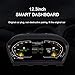ZWNAV LCD Digital Cluster for BMW E90 E91 E92 E93 2005-2012, Dashboard Display Car Digital Panel Dashboard Panel Virtual Cockpit Instrument Speedometer Odometer