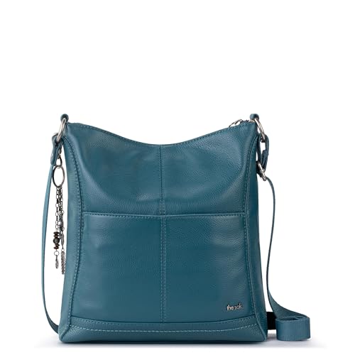 Image of The Sak Lucia Leather Crossbody Purse - Premium Leather Women's Handbag for Everyday & Travel - Cross Body Bag With Zipper