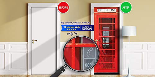 Wonderlandwalls DS Phone Call Box Door Mural. 1 Piece Sticker thumb #1