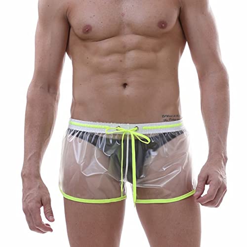 Pantalones cortos de playa de secado rápido con lencería sissy para hombres