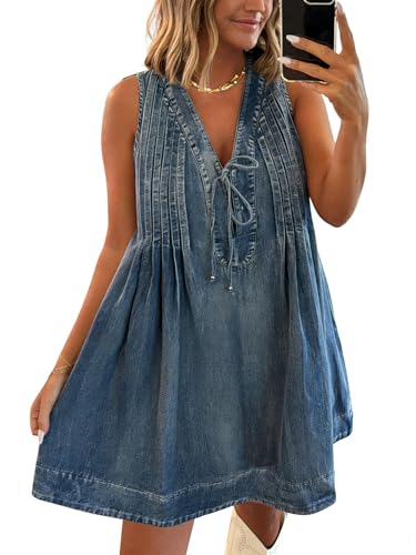 Robe barboteuse en jean sans manches idéale pour vos sorties estivales