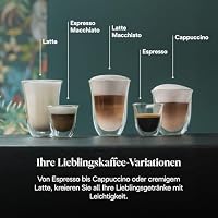 De'Longhi Dedica Style - Perfetto Kompakte Siebträgermaschine Espressomaschine mit Tasten, manuellem Milchaufschäumer für Espresso und Cappuccino, ESE Pad geeignet, 15cm breit, Rot (EC685.R) – Ansicht 4