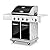 Trading 4 Main Burner with 1 side burner - Heavy-Duty 5-Burner Propane Gas Grill - Stainless Steel Grill, 52,000 BTU Grilling Capacity, Electronic Ignition System, Built-in Thermometer - NutriChef