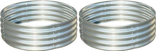 OKOSHO Raised Garden Bed Planter 2 Pack Round 3ft for Outdoor for Vegetable Flower