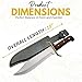 SZCO Full Tang Bowie Fixed Blade Hunting Knife 15 inch - Buck Knife with Leather Sheath for Men - Firm Grip Handle, Brass Guard with Carbon Steel Clip-Point Blade Knifes for Camping, Outdoor