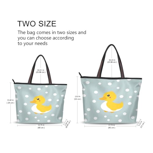 Cute Duck Pattern Shoulder Bags Large Handle Ladies Handbag2