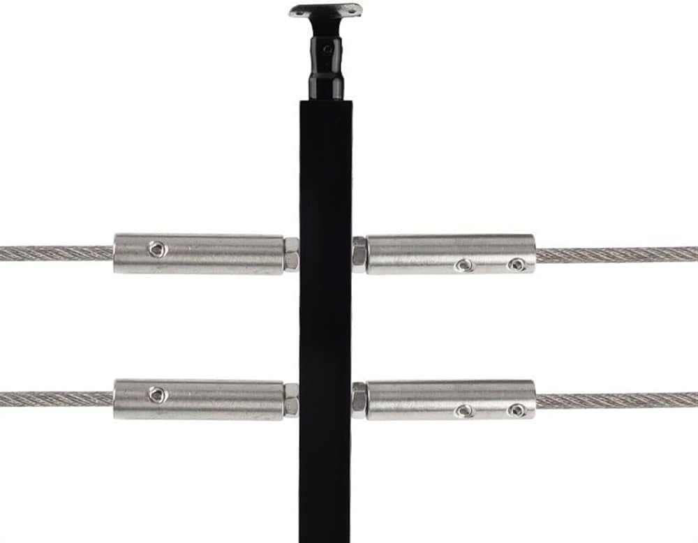 Zaciski do lin stalowych, 5 szt., 2~12 mm, z obustronnym mocowaniem, gwintowany trzpień, zacisk śrubowy ręczny ze śrubami, klamra poręczy kablowych(For 10mm wire)