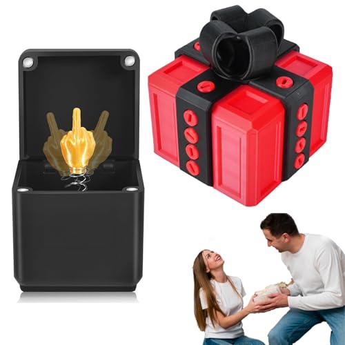 Imagen de Caja Regalo Dedo Medio Caja De Broma con Tornillos
