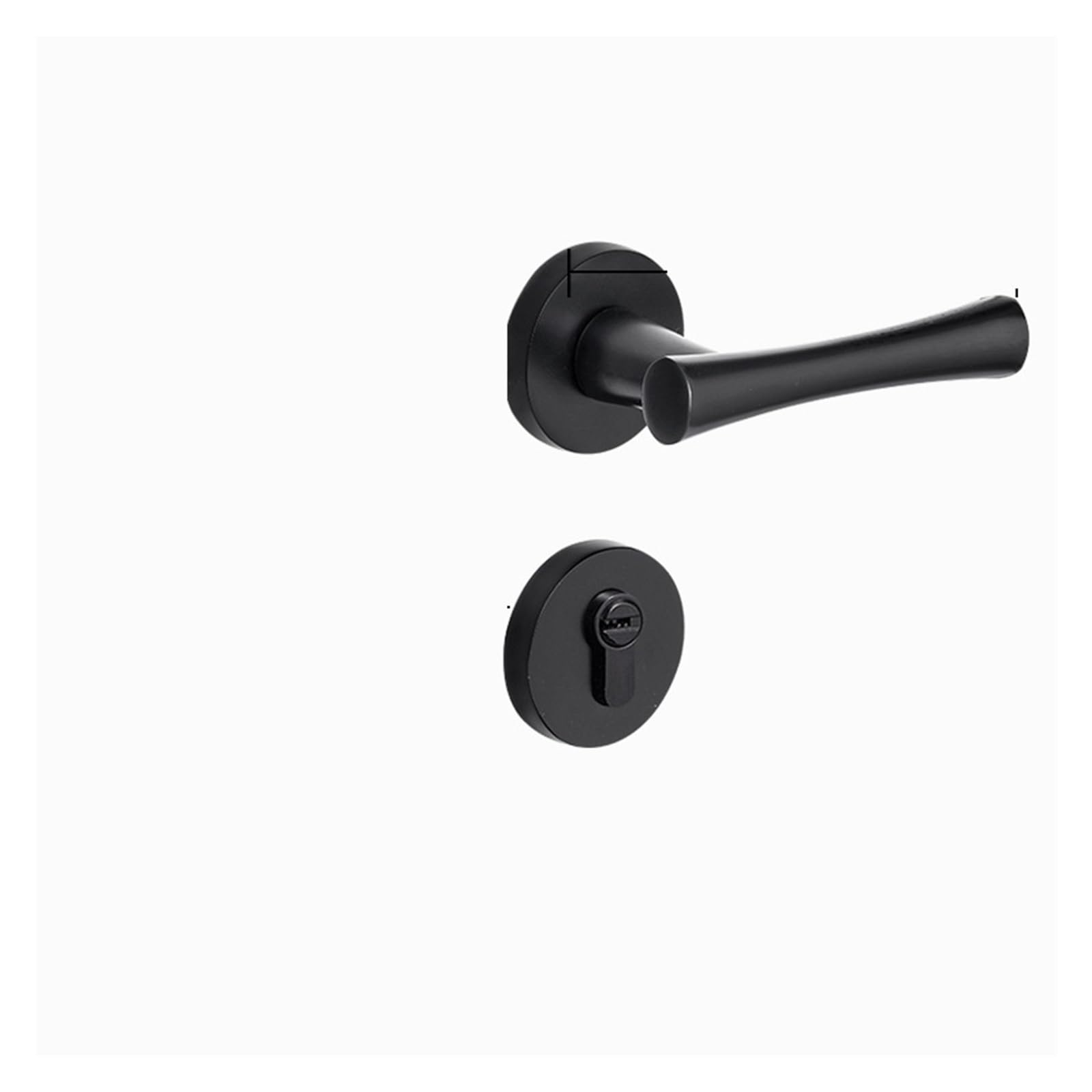 NYRXRYTCA Bedroom Door Lock Split Lock Handle Lock Household Indoor Magnetic Silent Bathroom Door Handle Complete Set of Wooden Door Lock(B Yahei 7255 magnetic suction)