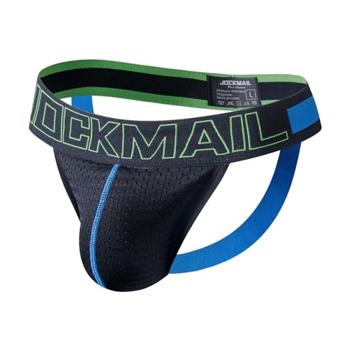JOCKMAIL Jockstraps Athletic Supporter for Men Underwear Breathable Jock Straps Workout Sexy Thong g-String Sport - Main Image