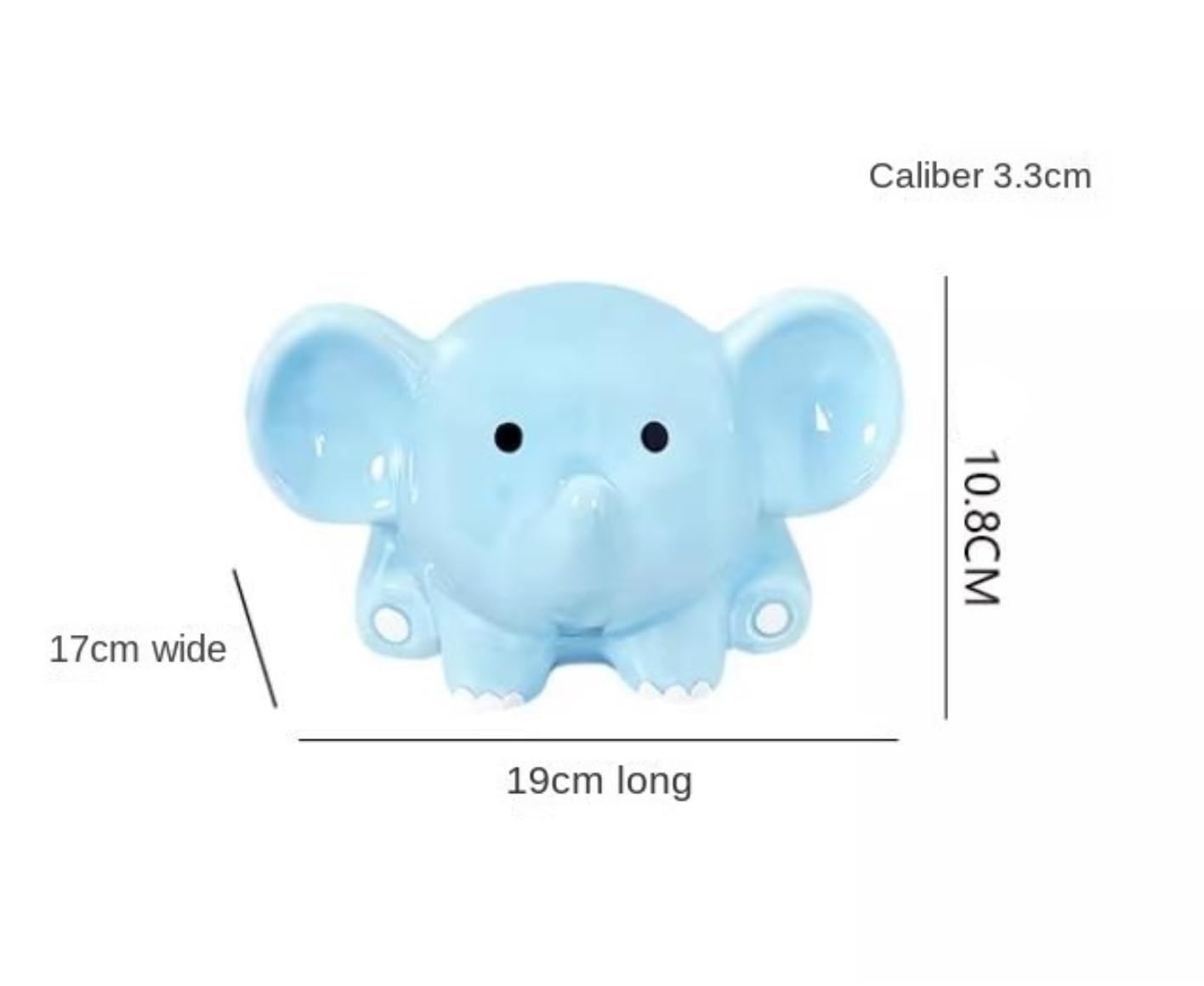 Porta Cepillo Dientes Baño Organizador del Tenedor Cepillo De Dientes La Forma Elefante Cerámica Fácil Limpiar For El Cuarto Baño Hogar Y Cocina