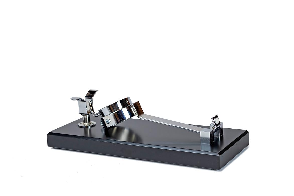 LepantoHouse Schinkenhalter für Schinken, faltbar, drehbar, aus Holz, Schwarz