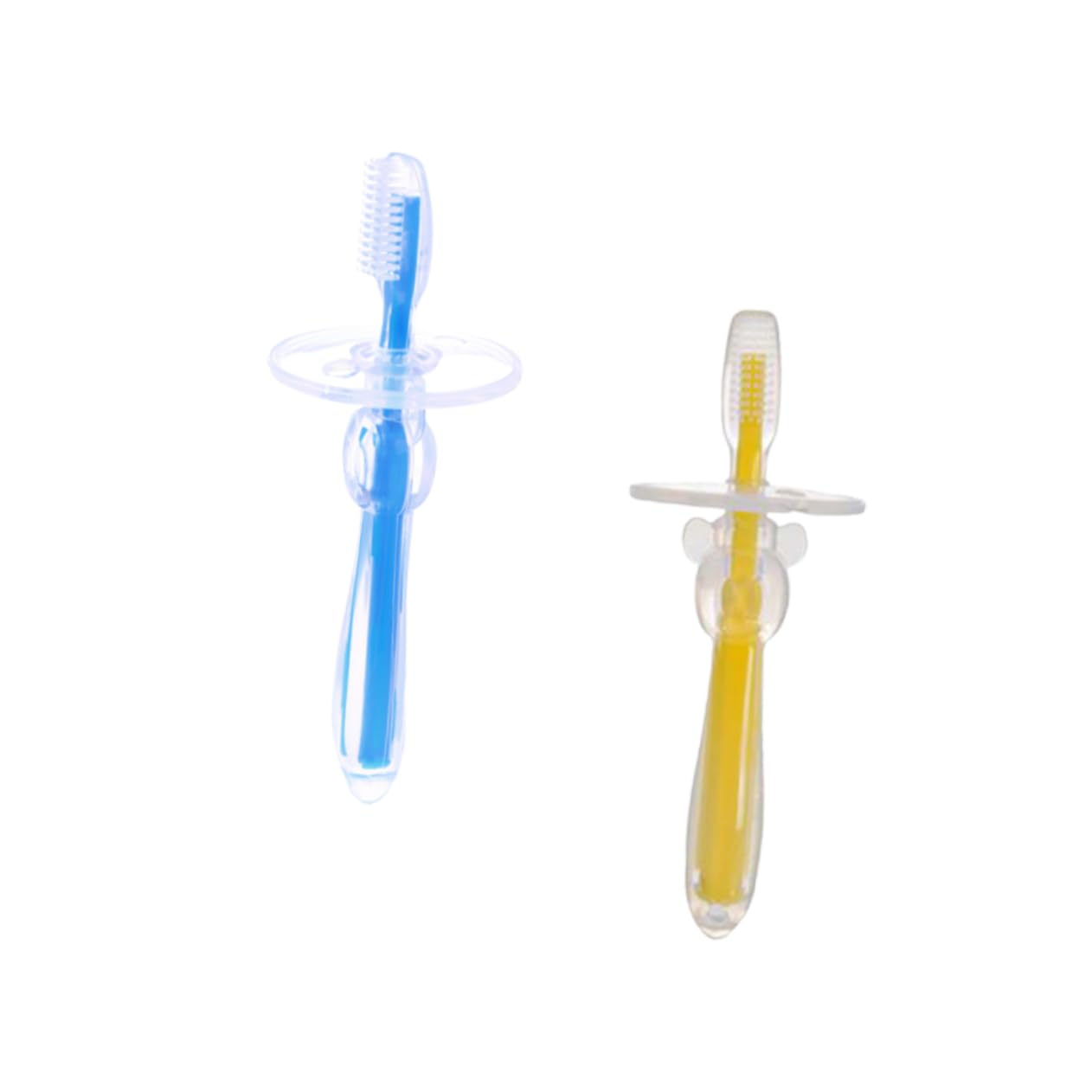 BUTIFULSIC 2pcs Silicone Toothbrush Umbrella-Shaped Toothbrush Toothbrush Tooth Accessories Bristle Toothbrush Training Toothbrush