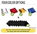Road Reflectors Pack of 10 | 4 by 4 inch Street Pavement & Asphalt Stud Markers | Great for Speed Bumps, Sidewalks, Pedestrian Crossings, Freeways & Driveways | Industrial Grade (Blue)