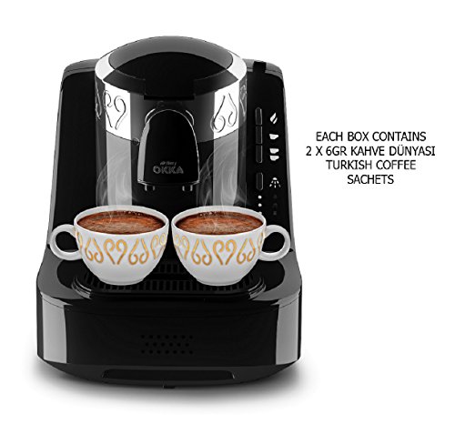 Arzum Okka Turkish Coffee Maker, Black/Chrome, Ok002C, min 2 yrs warranty