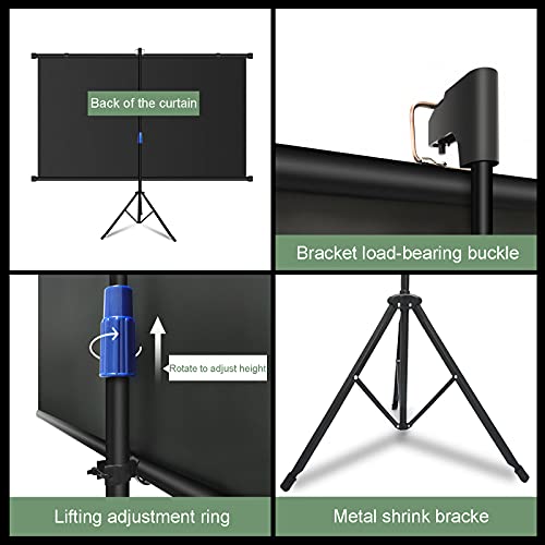 Pantalla de proyector ajustable en altura con trípode plegable estable 5