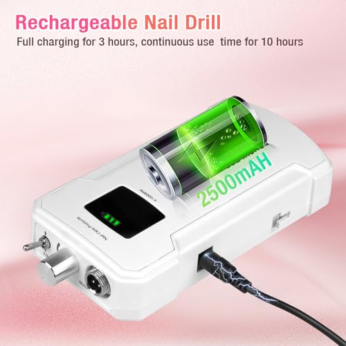 Máquina Profesional de Taladro para Uñas Inalámbrica Recargable miniatura 5