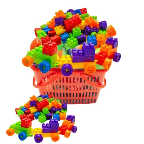 Kids Toys Blocks Play Toys Blocks for Kids Educational Building Blocks Toys for Kids Boys Girls Multicolor (Pack of 120 pcs with Basket) (B0DH3TRNYK) Amazon Price History, Amazon Price Tracker