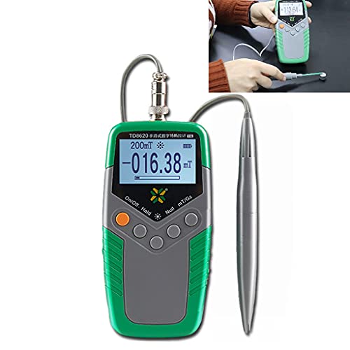NGCG Digital Tes Meter Permanent Magnet Gauss Meter Gaussmeter Surface Magnetic Field Tester With 5% Accuracy 0-2400mT Magnetic Field Tester