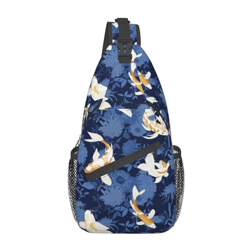Goldfish Crossbody Bag Fish Shoulder Bag Backpack Cute Sling Bag Funny Chest Casual Daypack for Outdoor
