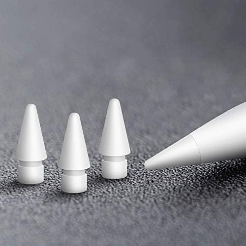 MEKO 4 Pack Replacement Tips for Apple Pencil (1st Gen & 2nd Gen) (White)