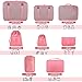 8 Set Packing Cubes for Suitcases, kingdalux Travel Luggage Packing Organizers with Laundry Bag, Compression Storage Shoe Bag, Clothing Underwear Bags, for Women & Man