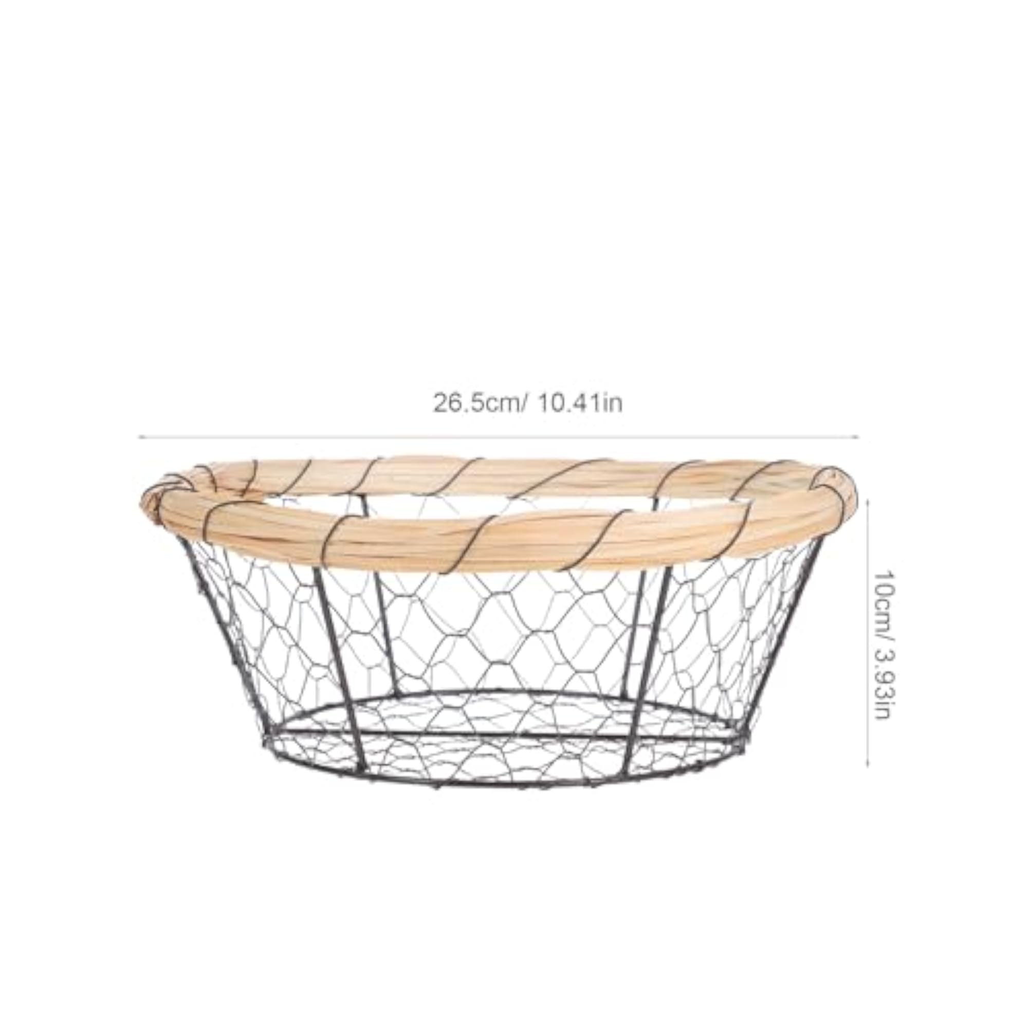 Wire Mesh Egg Basket and Bread Storage Bin