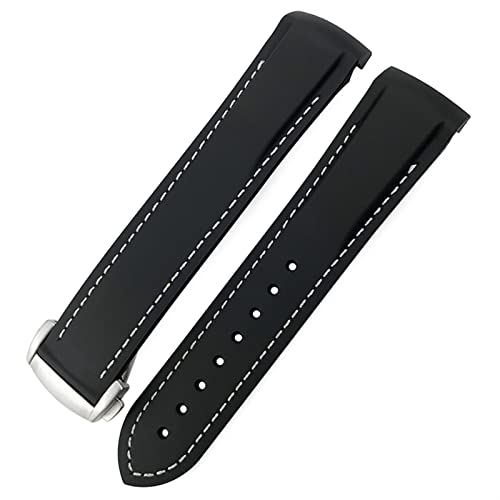 Bracelet silicone 22mm incurvé flexible pour montre Huawei GT2