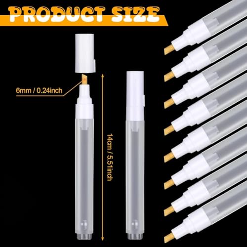 Marcadores acrílicos de 6 mm vacíos para pintura en madera y proyectos de ilustración 7