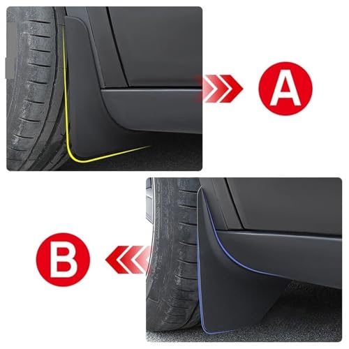 Protector de cejas de rueda para Tesla Model Y: protección elegante contra el barro 5