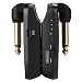 NUX B-2 Wireless Guitar System 2.4GHz Rechargeable 4 Channels Wireless Audio Transmitter Receiver 4ms Latency for Passive Guitar (Black)
