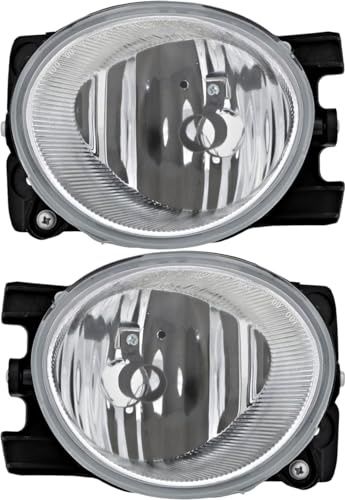 JP Auto Fog Light Lamp Compatible With Honda Pilot 2009 2010 2011 Driver Left And Passenger Right Side Pair Set