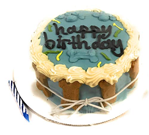 Triple Bark Organic Made in USA Dog Treats Birthday Cake Food for Boys