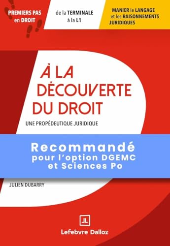 livre A la découverte du droit - Une propédeutique juridique