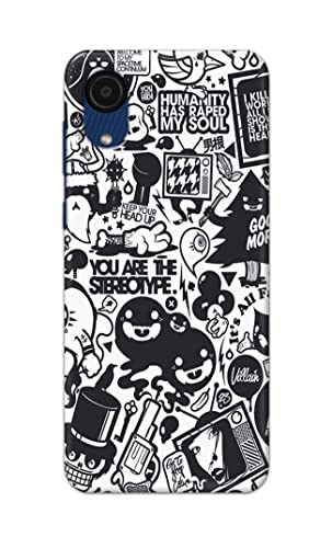 Image of Printed Hard Back Cover Case for Samsung Galaxy A03 Core Back Cover (Mixed Cartoon) -702