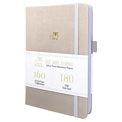 Cuadernos de tapa dura con puntos circular, 160 páginas, tamaño 5.7X8.2 pulgadas, 160 g/m², papel ultra grueso, dibujo para ideas