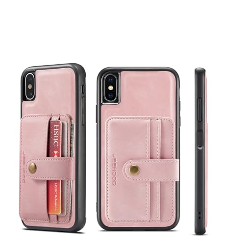 Étui portefeuille magnétique iPhone XR coque antichoc détachable 2 en 1 porte-cartes