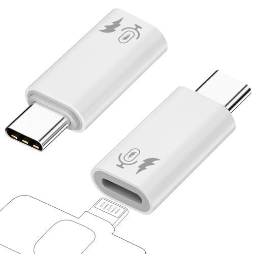 AreMe 2 Pack USB C to Lavalier Microphone Adapter (Not for Headphone/Data), Type C Male Converter...
