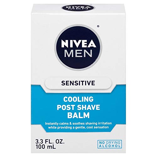 NIVEA FOR MEN Sensitive Cooling Post Shave Balm 3.3 oz (Pack of 8)