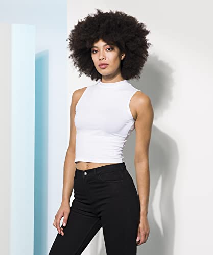 Chaleco corto blanco COOZO en talla XS perfecto para looks urbanos 3