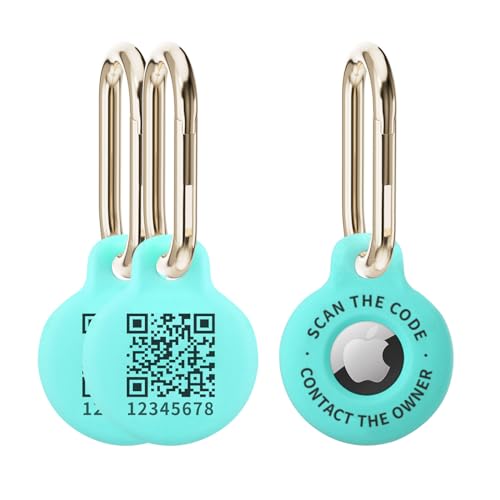 Porte-étiquette Airtag anti-perte avec code QR intelligent en silicone résistant